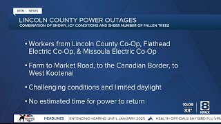 Crews continue power restoration efforts in LIncoln County [upl. by Arty]