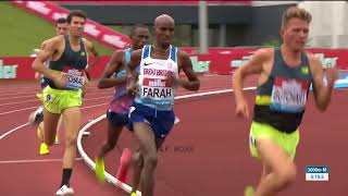 Mo Farah Win Mens 3000m Birmingham Diamond League 2017 [upl. by Dimond734]