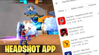 Trying free fire Headshot app from playstore🤭 Free Fire Headshot app💀 [upl. by Alomeda]