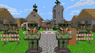 Minecraft Battle  NOOB vs PRO  WHAT MILITARY HIDE IN THIS VILLAGE Animation [upl. by Gardel]