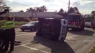 F350 Tow Truck  4WD Rollover [upl. by Elokyn]