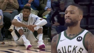 Damian Lillard put Giannis into a depression after doing this 🤣 [upl. by Vescuso]