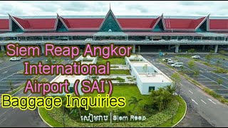 Baggage claim on arrival at Siem Reap Angkor International AirPort [upl. by Hnim]