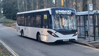 Rocket Hulleys of baslow Ex white buses ADL enviro200 MMC route 257 YX70 OHS 2 [upl. by Novla195]