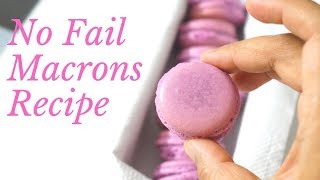 Macarons  How to Make Perfect Macarons  No Fail Macarons  Full Proof Macarons [upl. by Mastrianni]