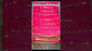 Embroided Dupatta Par Piping Lagane Ka Perfect Tarika 😱 sewingideaswithfatima shorts ytshorts [upl. by Ennahteb]