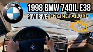 POV DRIVE  BMW 740IL WITH ENGINE FAILURE IN MEXICAN STREETS 🇲🇽 [upl. by Tirzah983]