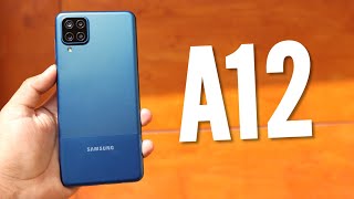 Samsung Galaxy A12 review lo BUENO y lo MALO [upl. by Nims349]