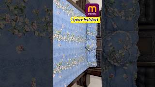 5 piece bedsheet🛍️ review unboxing viralvideo viralshort bedsheet MrsChoudhary91 [upl. by Mala]