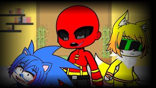 sonic y sus amigos eggmanshadow y metal reaccionan a la historia de starved eggman [upl. by Ahsinod490]