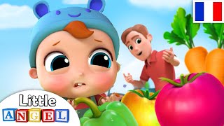 Comptine Bébé Mange Les Légumes  Apprendre les Légumes en Français  Dessin Animé pour Enfants [upl. by Arihsat]