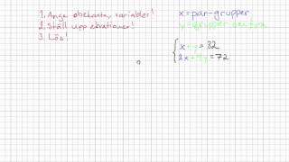 Matematik 2b Ekvationssystem  tillämpningar [upl. by Almeida]