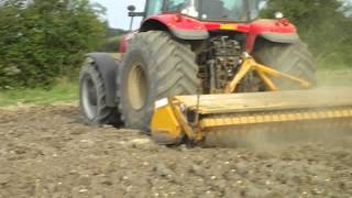 Massey Ferguson 6480 and Bomford dyna drive at George Thompson Farms Norfolk [upl. by Nwahshar]