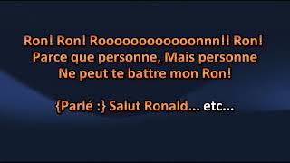 Les Cowboys Fringants  Salut mon Ron  Karaoke  Karaoke  Lyrics [upl. by Eustace]