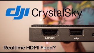 Can you get a realtime feed to another montitor via HDMI from the DJI CrystalSky [upl. by Nyleda]