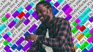 Kendrick Lamar Alright  Rhyme Scheme Highlighted [upl. by Etteragram]