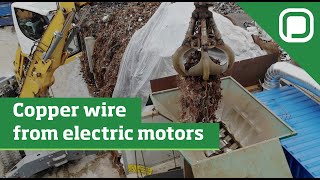 Panizzolo copper wire from electric motors recycling [upl. by Navi578]