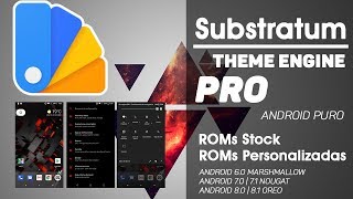 Substratum THEME Personalización  Instalar  Tema Negro  Root y Android Puro  Ayala Inc [upl. by Kcirdneked]