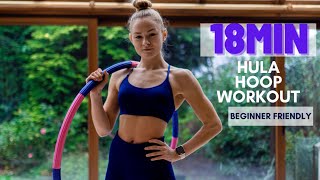 18min Hula Hoop workout  Beginner friendly  with music  no talking [upl. by Loralie]