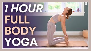 1 hour Yoga to FEEL GREAT  Intermediate Minimal Cues Flow [upl. by Saerdna]