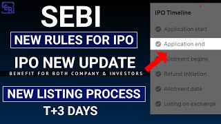 IPO New Listing Process  SEBI New Rules for IPO  IPO New Update [upl. by Chimene319]