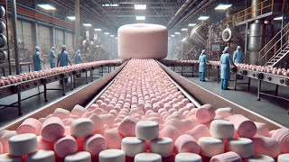 Inside the Marshmallow Mega Factory How Modern Technology Processes Billions of Marshmallows [upl. by Llenyaj]