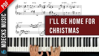 How to Play quotIll Be Home For Christmasquot  Jazz Piano Arrangement jazzpiano [upl. by Skyla]