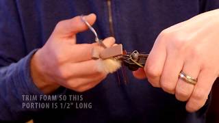 How to Tie Cousin It Mouse Fly [upl. by Aicilat485]