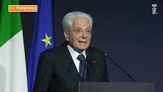 Mattarella  Linformazione non è un prodotto ma un bene essenziale [upl. by Hepza]