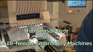 Trim Sensor Error Repair Brother PR 1055 amp Baby Lock MultiNeedle Embroidery Machines [upl. by Nyral614]