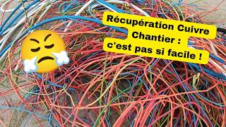 Récupération du cuivre usagé après chantier électrique [upl. by Berman]