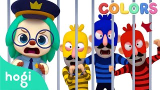 🚔 Learn Colors with Police Car and Thief｜Colors for Kids｜Hogi Colors｜Hogi Pinkfong [upl. by Carbone]