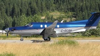 Pilatus PC12 Takeoff [upl. by Hairacaz582]