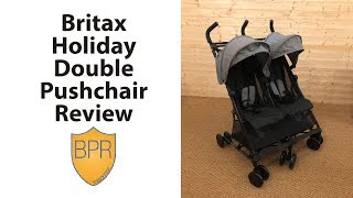 Britax Holiday Double Pushchair Review  BuggyPramReviews [upl. by Vtarj43]