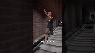 How To Survive In A Subway Tunnel 😵shorts facts viralshort [upl. by Assilrac]