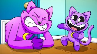 A DAY in the LIFE of CATNAP Cartoon Animation [upl. by Doowron104]