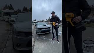 Cordless pressure washer 😳 ‼️ Dewalt 550 psi ‼️ Milwaukee ryobi makita ridgid power wash car wash [upl. by Oilasor]