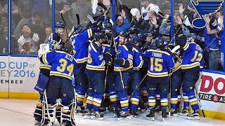 St Louis Blues Playoff Overtime Goals Up until 2018 [upl. by Htebazil766]