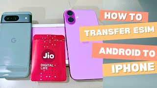 How to transfer any eSim from Android to iPhone [upl. by Enytsuj]