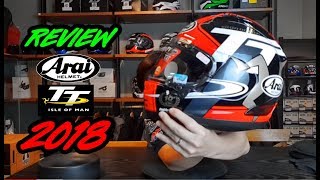 รีวิว หมวกกันน็อค Arai RX7V IOM TT limited edition 10 year Arai x iomTT [upl. by Yelrak]