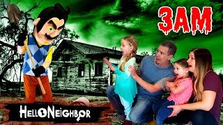 HELLO NEIGHBOR in Real Life at 3AM Hello Neighbor in the Dark OMG So Creepy Part 3 [upl. by Neroled]