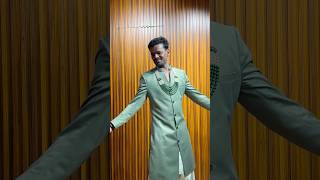 HAPPY CUSTOMER WITH SRK DRESS SRK LOOKS IN a mint green bandhgala sherwani jacket with GREY KURTA [upl. by Monarski]