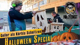 Kürbis war gestern  Halloween Special  Holzkunst Scholz offiziell [upl. by Sug429]