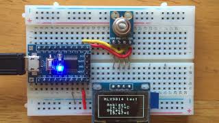 Control MLX90614 via STM8S103F [upl. by Badger611]