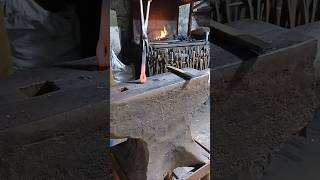 Forging a bottle opener blacksmith forging beginner project ireland bottle traditional fyp [upl. by Fredie]