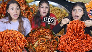 2 Minutes Spiciest Korean Noodles Challenge  Worlds Spiciest Korean Noodles Eating Challenge [upl. by Baudin410]