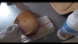 Polish copper pans with quotRuffoniquot [upl. by Asile295]