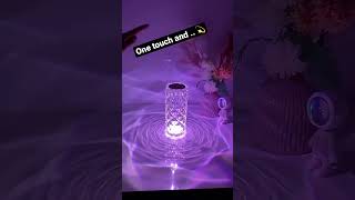 💎 Rose Crystal Lamp 💎 Aesthetic Crystal lamp Bedside night light [upl. by Ritz889]