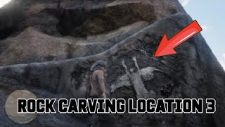 Red Dead Redemption 2  Rock Carving 3 Location  Rock Carving Coordinates 3 [upl. by Naek159]