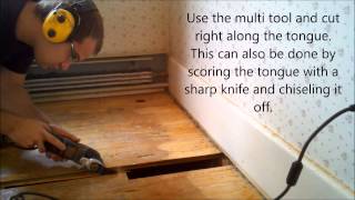 How to Replace Hardwood Floor Boards in a Tongue and Groove Floor [upl. by Avirt]